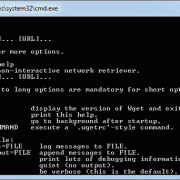 This is a Screen Shot of wGet